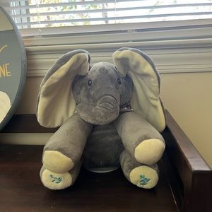 Singing elephant with moving ears